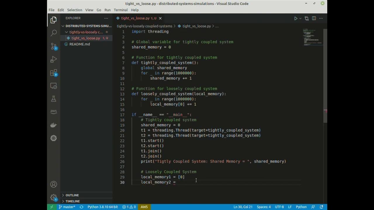 Simulating Tightly Coupled vs. Loosely Coupled Systems in Python: A ...