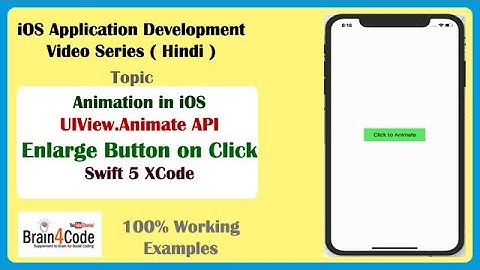 How to implement Basic Animation Using UIKit API in Swift 5 XCode | Hindi | iOS Beginner Tutorial