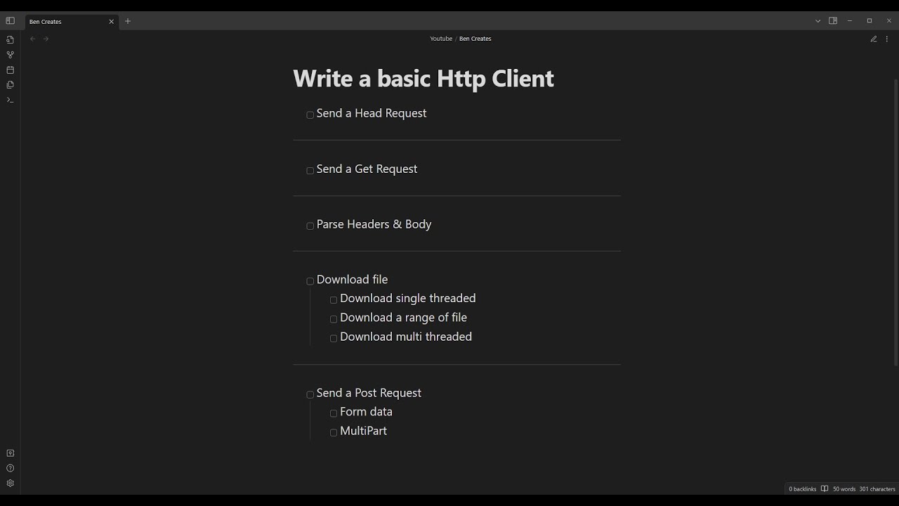 Let's Write an HTTP Client in #Rust - E01 - YouTube