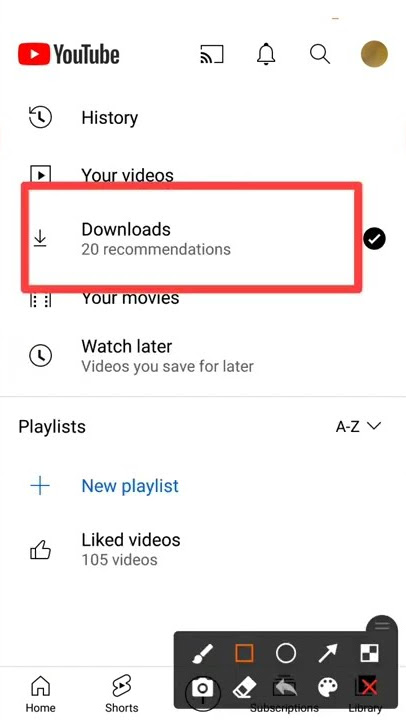 Turn ON or OFF download recommendation #shorts #howto #short #shortvideo