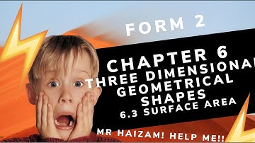 Mathematics Form 2 Chapter 6 6.3 Surface Area #mrsmchannel