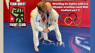 Wrestling Fundamentals for Jiujitsu Part 1! Hand Placement, Creating Angles, Snap Down and Hips!