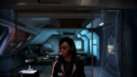 Mass Effect 3 Renegade FemShep Talking to Kaidan and James