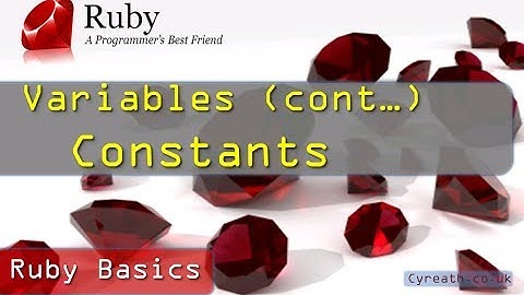 Ruby Basics » Part 8 | Constants