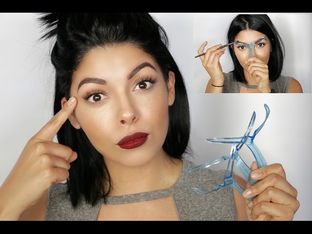 EYEBROW STENCIL / TEMPLATE | DOES IT WORK?? | SCCASTANEDA - YouTube eyebrow-stencil-template-does-it-work-sccastaneda-youtube