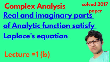 real and imaginary parts of analysis function satisfy Laplace