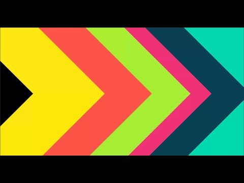 4K Super Flat Stripes Arrow Transition From Left