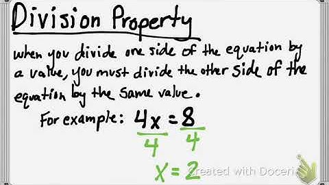 Inverse Operations and Properties of Equality