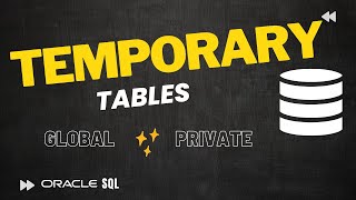 how to create global and private temporary table in oracle database | oracle live sql | oracle sql