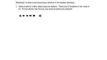 Grade 1, Module 2, Lesson 22, Exit Ticket 1