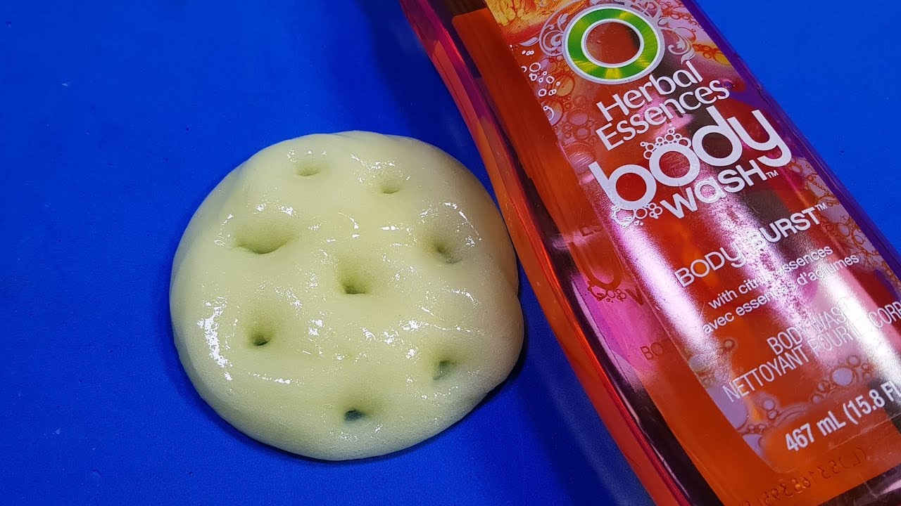 BOBY WASH SLIME ONLY 3 INGREDIENT ! Diy Slime With Body Wash and