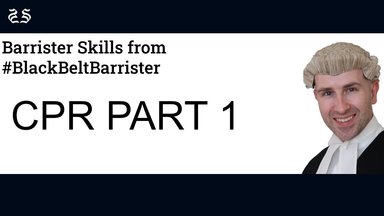 Civil Procedure Rules: CPR Part 1 - YouTube