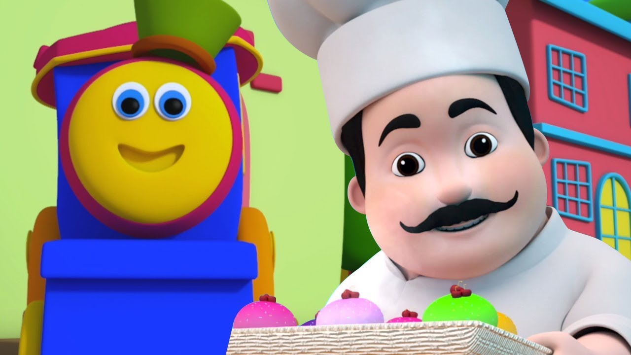 bob muffin pria | bob kereta | Lagu Anak | bayi sajak | Bob Muffin Man | Bob The Train Indonesia