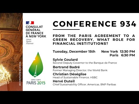 Conference 934: From the Paris Agreement to a Green Recovery