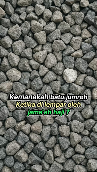Where do the Jumrah stones go when they are thrown?