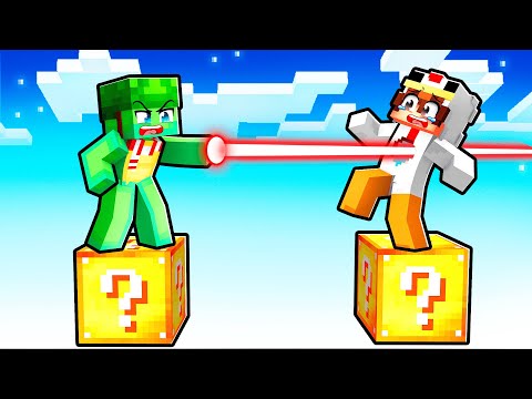 GEMI vs SHADO sur UN LUCKYBLOCK dans Minecraft !