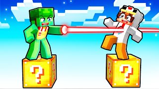 GEMI vs SHADO sur UN LUCKYBLOCK dans Minecraft !