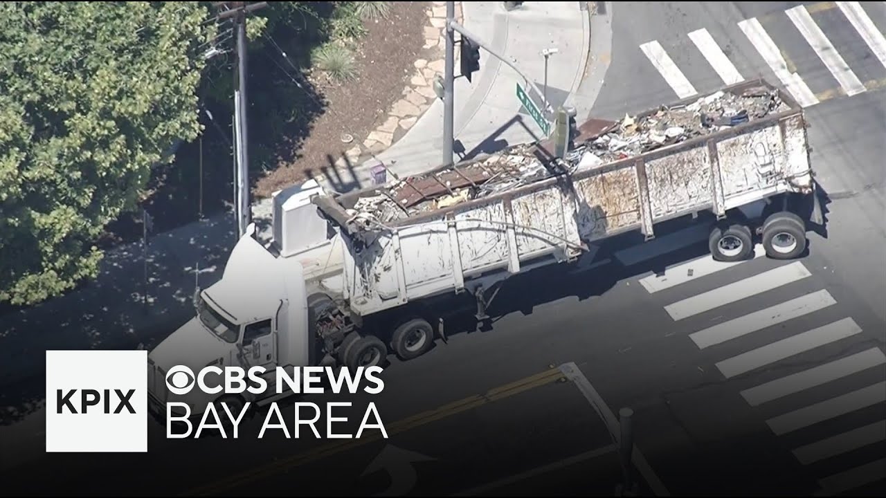 Watch: Scene of disabled semi truck in San Jose causing power outage ...