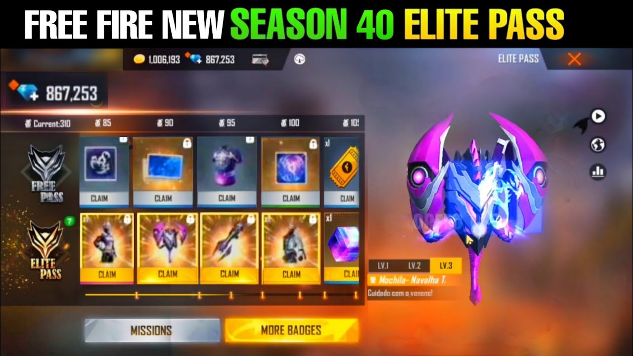 SEPTEMBER ELITE PASS FREE FIRE 2021 | NEXT SEASON 40 ELITE PASS FREE FIRE ll DIVIDED GAMERS