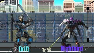 Dc2 Drift vs Nightbird | Transformers animation