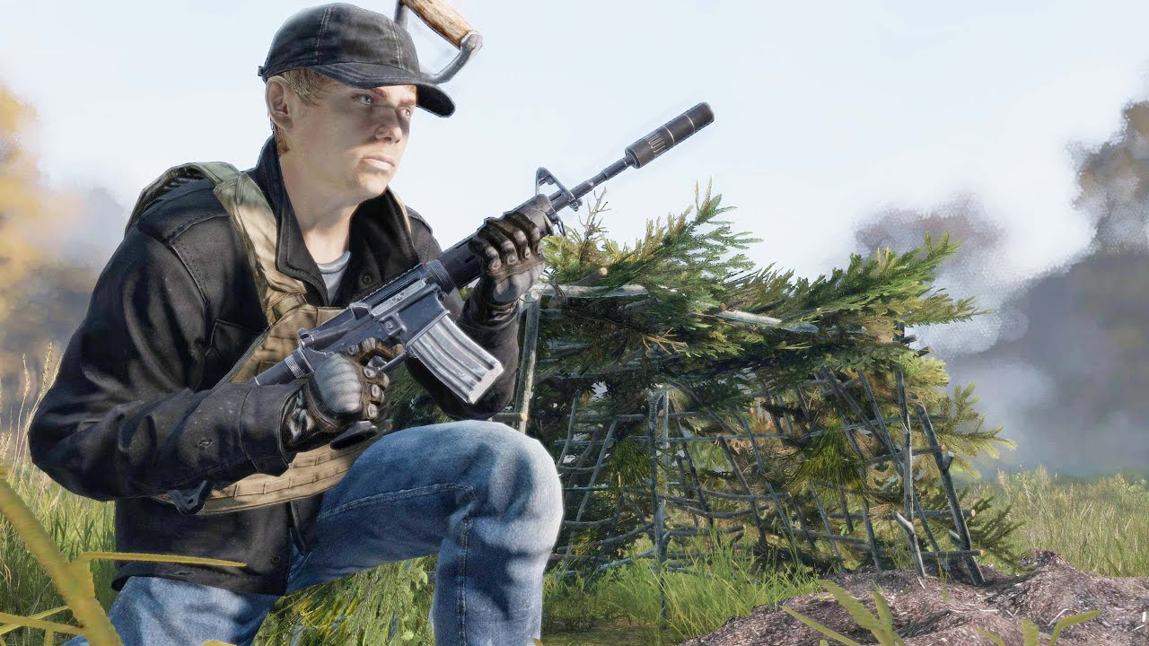 SURVIVING DAYZ In A HIDDEN STICK HUT To Get STARTED ON ESSEKER