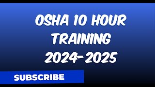 osha 10 hour training /OSHA 10 Test Answers 2024