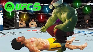 UFC4 Bruce Lee vs Christmas Hulk EA Sports UFC 4  Epic Fight