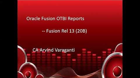 Oracle Fusion OTBI