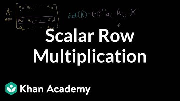 (correction) scalar multiplication of row | Matrix transformations | Linear Algebra | Khan Academy