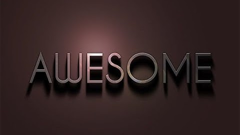 How to make AWESOME 3D Text in Photoshop CS5, CS6 | Photoshop 3D Text Effect