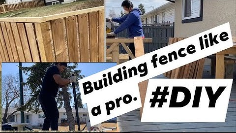 DIY HOW TO BUILD A WOOD FENCE | DIY LIKE A PROFESSIONAL CARPENTER
