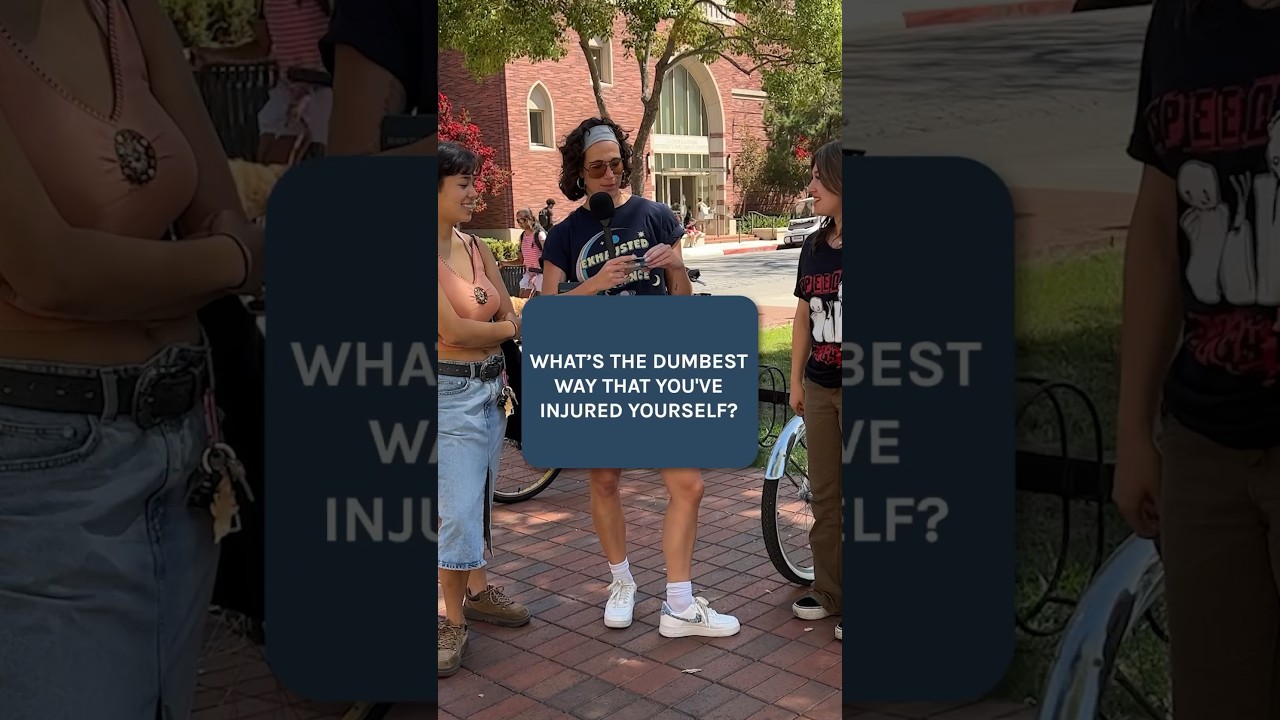 What’s the dumbest way you’ve injured yourself?? #streetinterview #adhd #funny