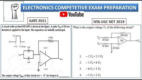 Analog Electronics (Op Amp IC 741) GATE 2021/NTA UGC NET 2019 PYQs | Assignment Included