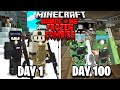 We Survived 100 Days in a Frozen Zombie Apocalypse in Minecraft... Here&#39;s What Happened...