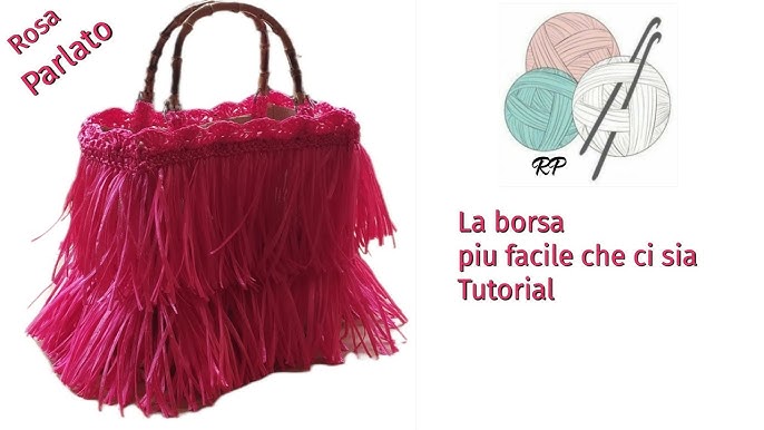 I Tutorial di Tricot Cafè - Kit Borse Rafia Fai da Te Uncinetto 