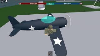 I flew planes and fought opponents in Naval Warfare in ROBLOX