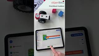eXperiBot Lernroboter Feature: Print Block #school #robotics #blockly