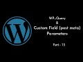 Wpquery  custom field post meta parameters  wordpress tutorial