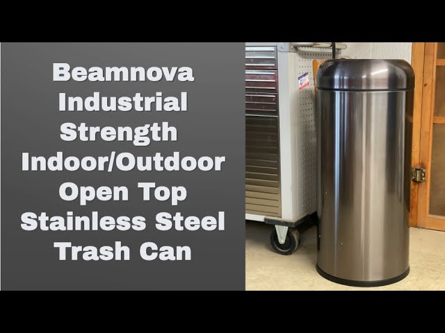 Beamnova Stainless Steel Kitchen Trash Can, Garbage Can