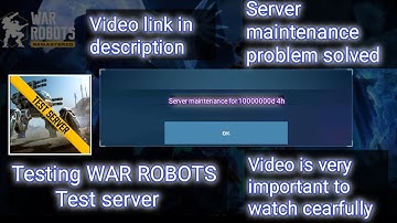 How to play war robots test server game !  (LINK IN DESCRIPTION)