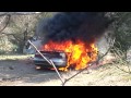 My car burning to the ground after doing donuts