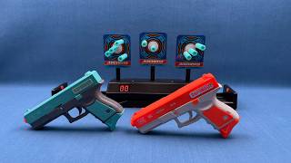 11 Mins ASMR: Moving Electronic Target Shooting & Soft Bullet Gun Unboxing (No Talking) screenshot 5