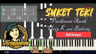 SUKET TEKI  -  Didi Kempot PIANO TUTORIAL Lirik (Adi VirSO