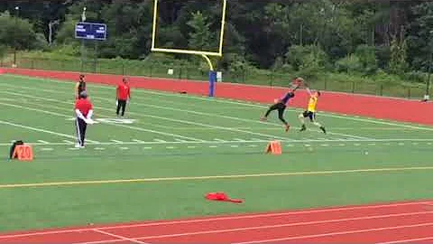 15yr old Freshman with the one handed Odell Beckham jr interception