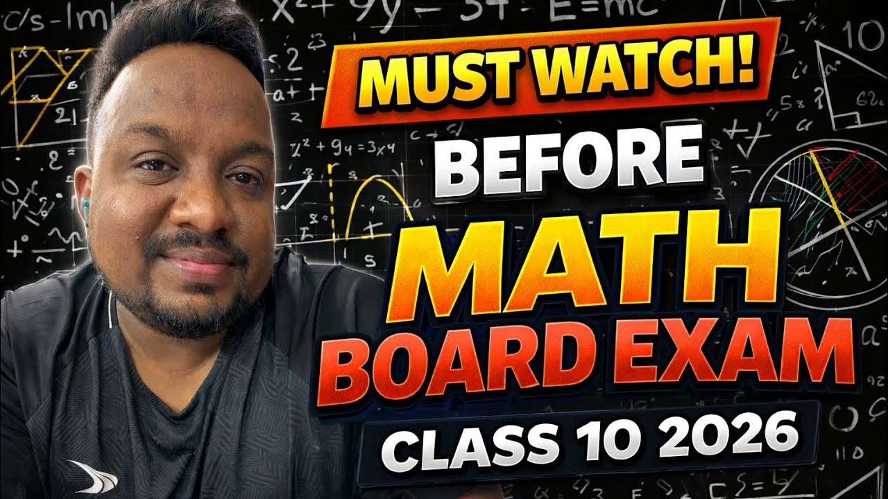 Big Mistakes to Avoid in Math Board Exam 2026 🚫 - YouTube
