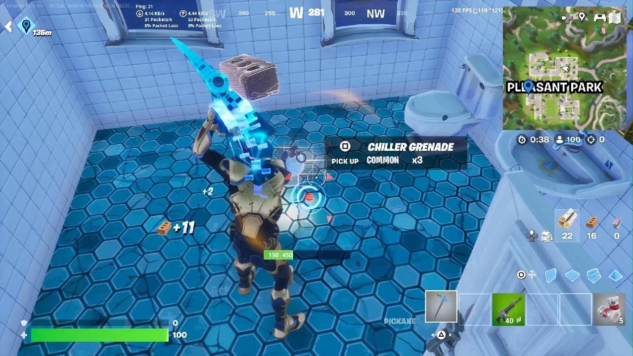 Playing Fortnite on my PS5 ￼king W 64