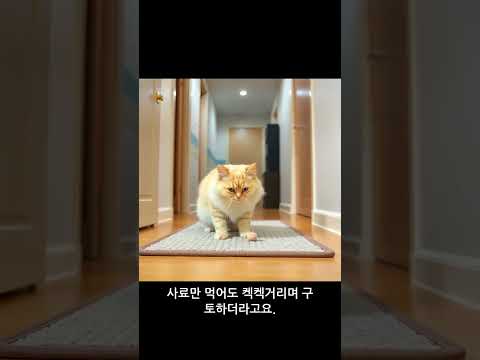 헤어볼 구토 잦은 고양이 영양소 3가지