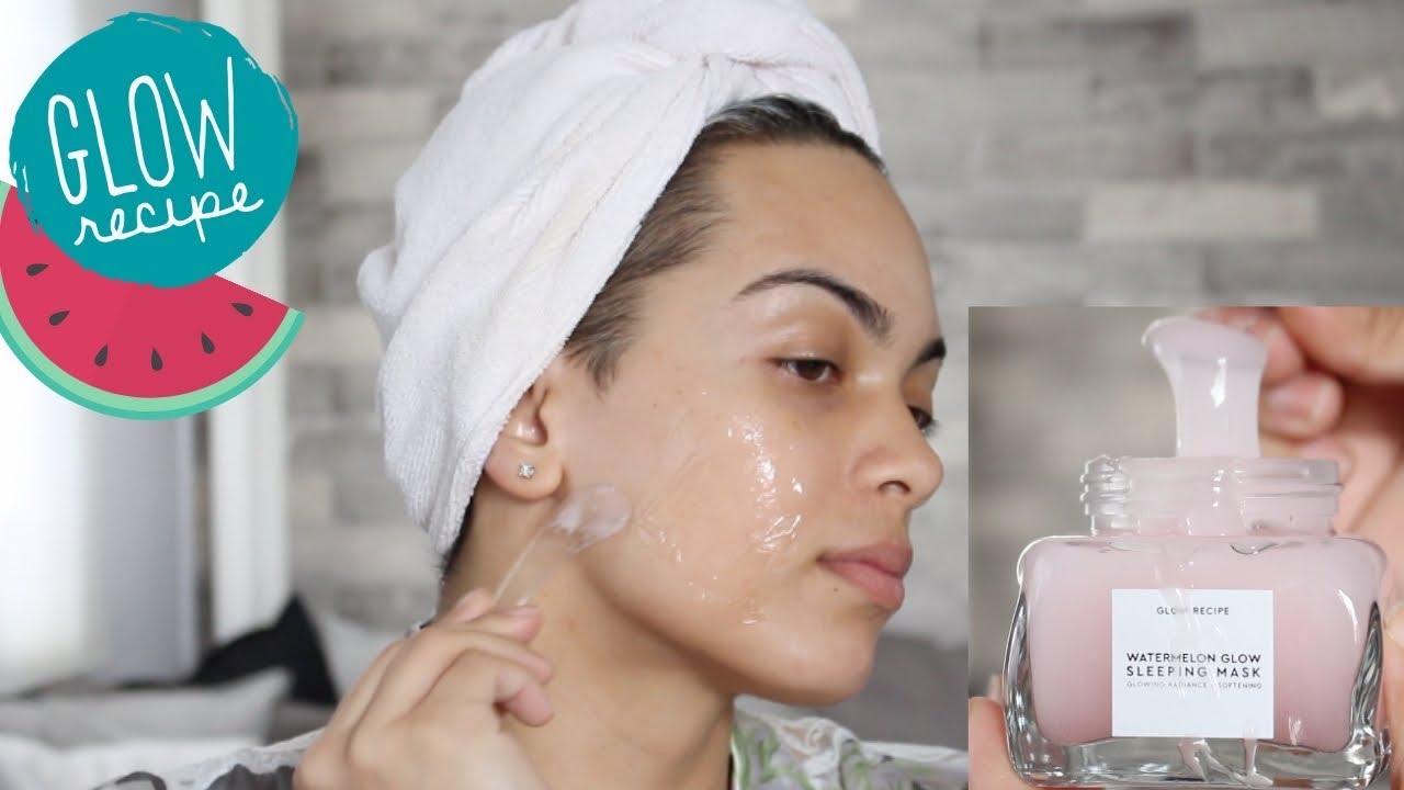 GLOW WATERMELON GLOW SLEEPING MASK REVIEW - YouTube