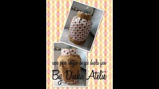 Dinha todo dia #12 Capa dupla face para botijão de gás