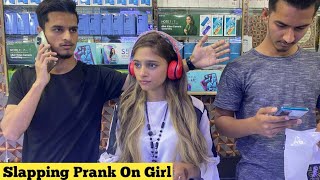 Slapping Prank On Girl | Pranks in Pakistan | @BobbyButt